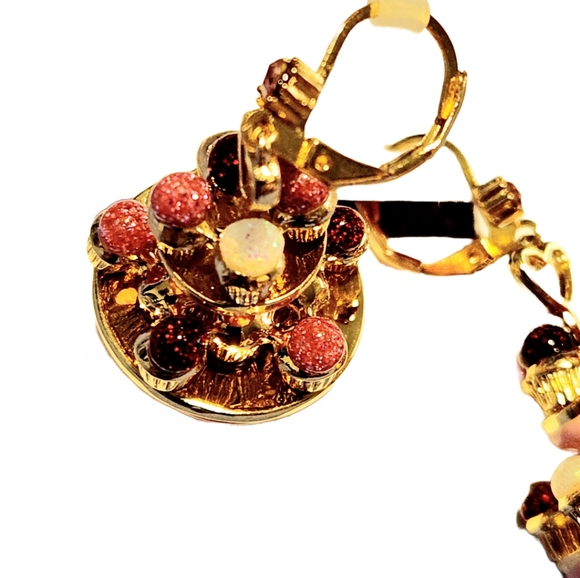 Betsey Johnson Cupcake Stand Earrings - Picture 2 of 3